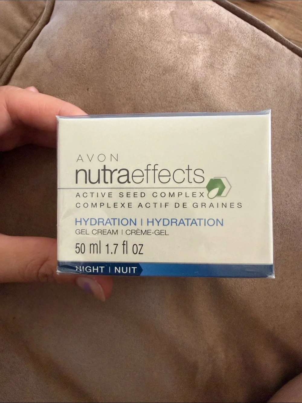 Avon NutraEffects Hydration Night Gel Cream Active Seed Complex 1.7 fl oz